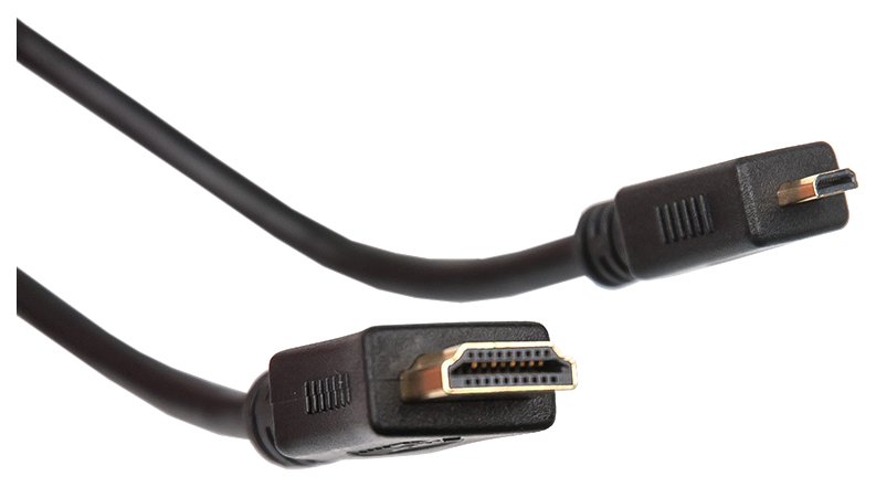 фото Кабель dialog hdmi - micro hdmi, 1,8м black (hc-a1218)