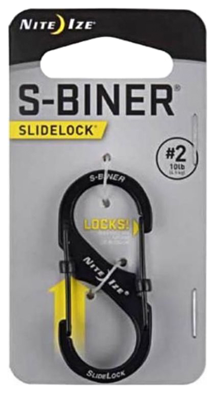 Карабин Nite Ize S-Biner SlideLock #2 LSB2-01-R3 Black