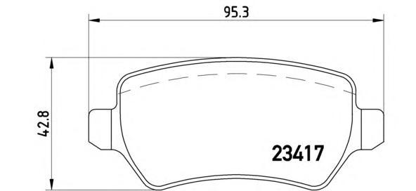 

Комплект тормозных колодок Brembo P10013