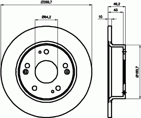 

Тормозной диск brembo 08A32710