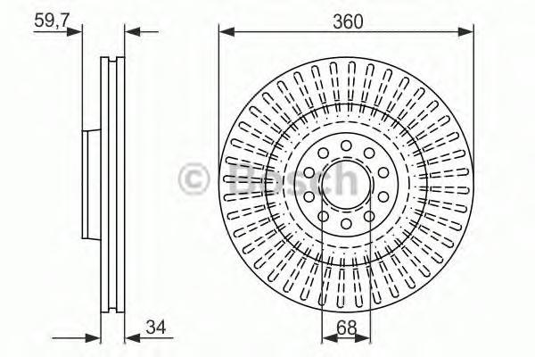 фото Тормозной диск bosch 0986479302