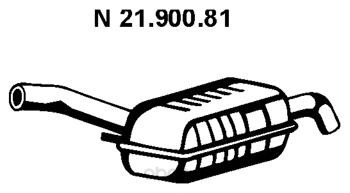 

Глушитель выхлопной системы Eberspacher 2190081