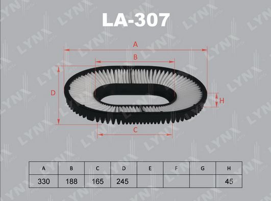 фото Фильтр воздушный lynxauto la-307