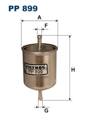 фото Фильтр топливный filtron pp899