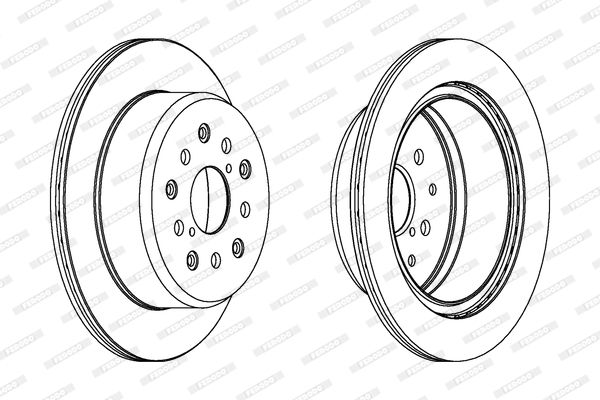 

Тормозной диск FERODO DDF1375