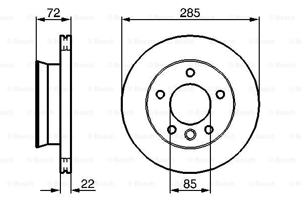 фото Тормозной диск bosch 0986479212