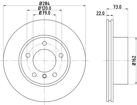 фото Тормозной диск hella pagid 8dd 355 118-031