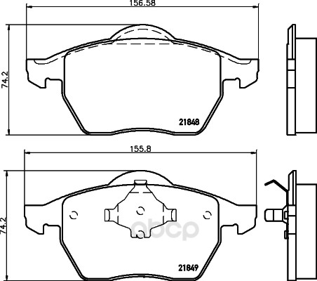 

Тормозные колодки HELLA PAGID/BEHR 8DB355008001