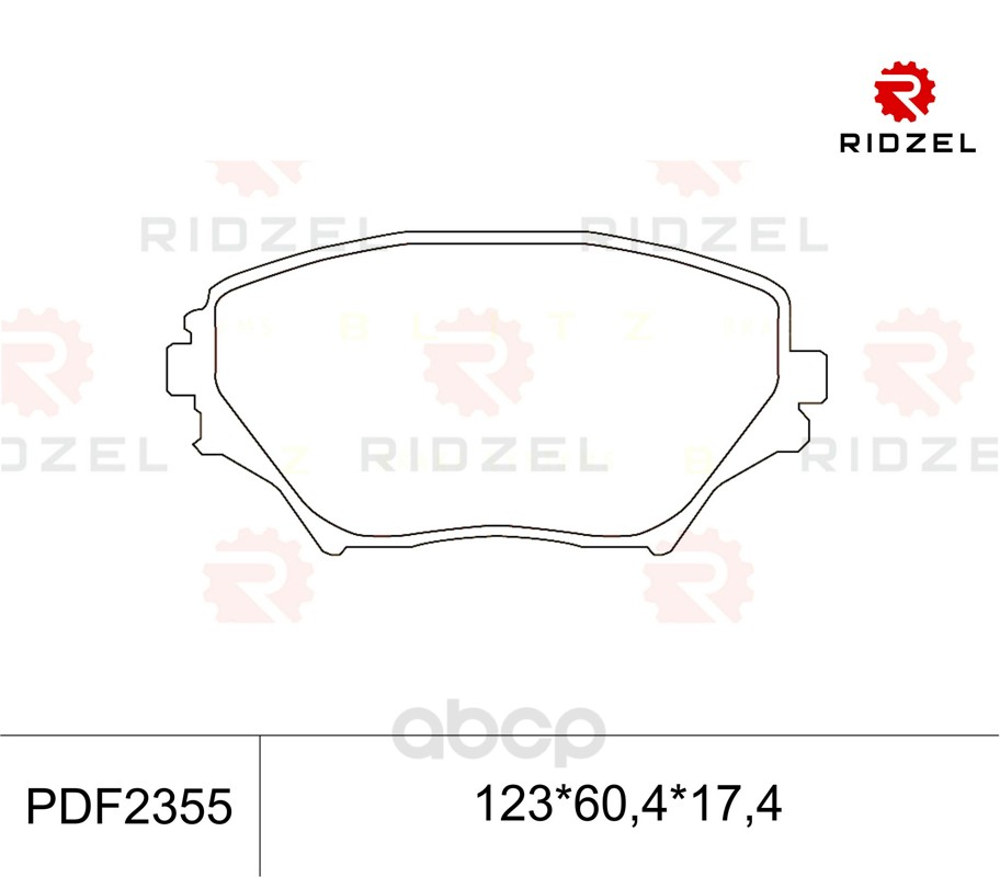 

Комплект тормозных колодок RIDZEL PDF2355