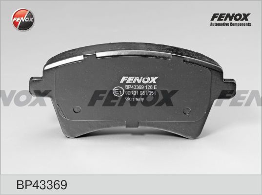 

Комплект тормозных колодк FENOX BP43369