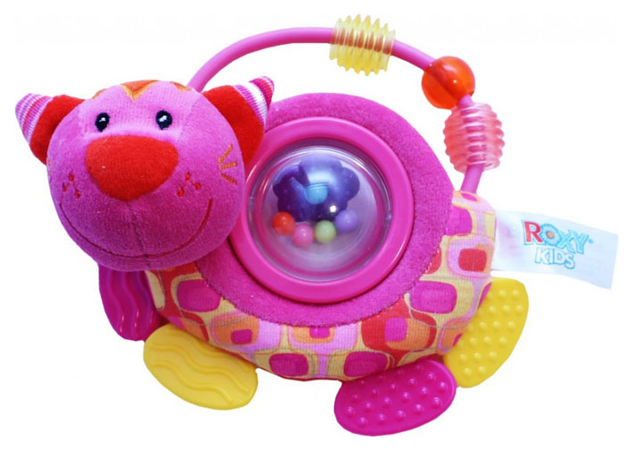 

Прорезыватель-погремушка Roxy kids развивающая котенок минкси