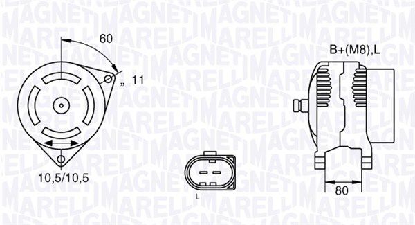 

Генератор Magneti Marelli 063533251220