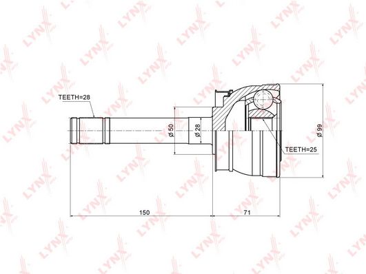 

Шрус LYNXauto CO-5791