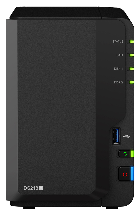 фото Сетевое хранилище данных synology plus ds218+ black