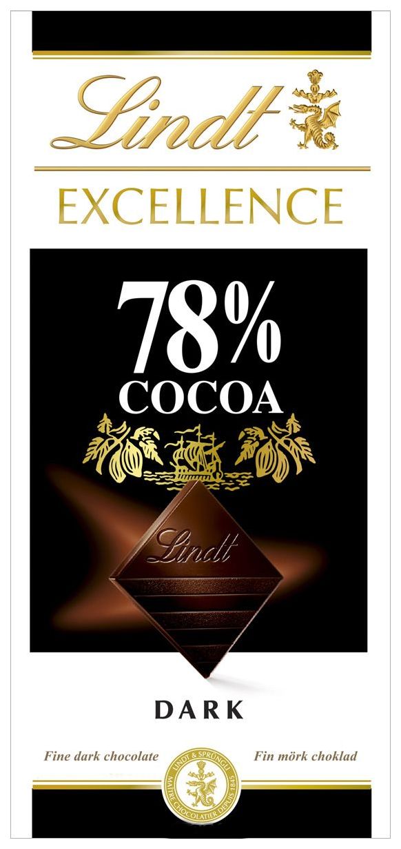 Шоколад Lindt excellence 78% какао 100 г