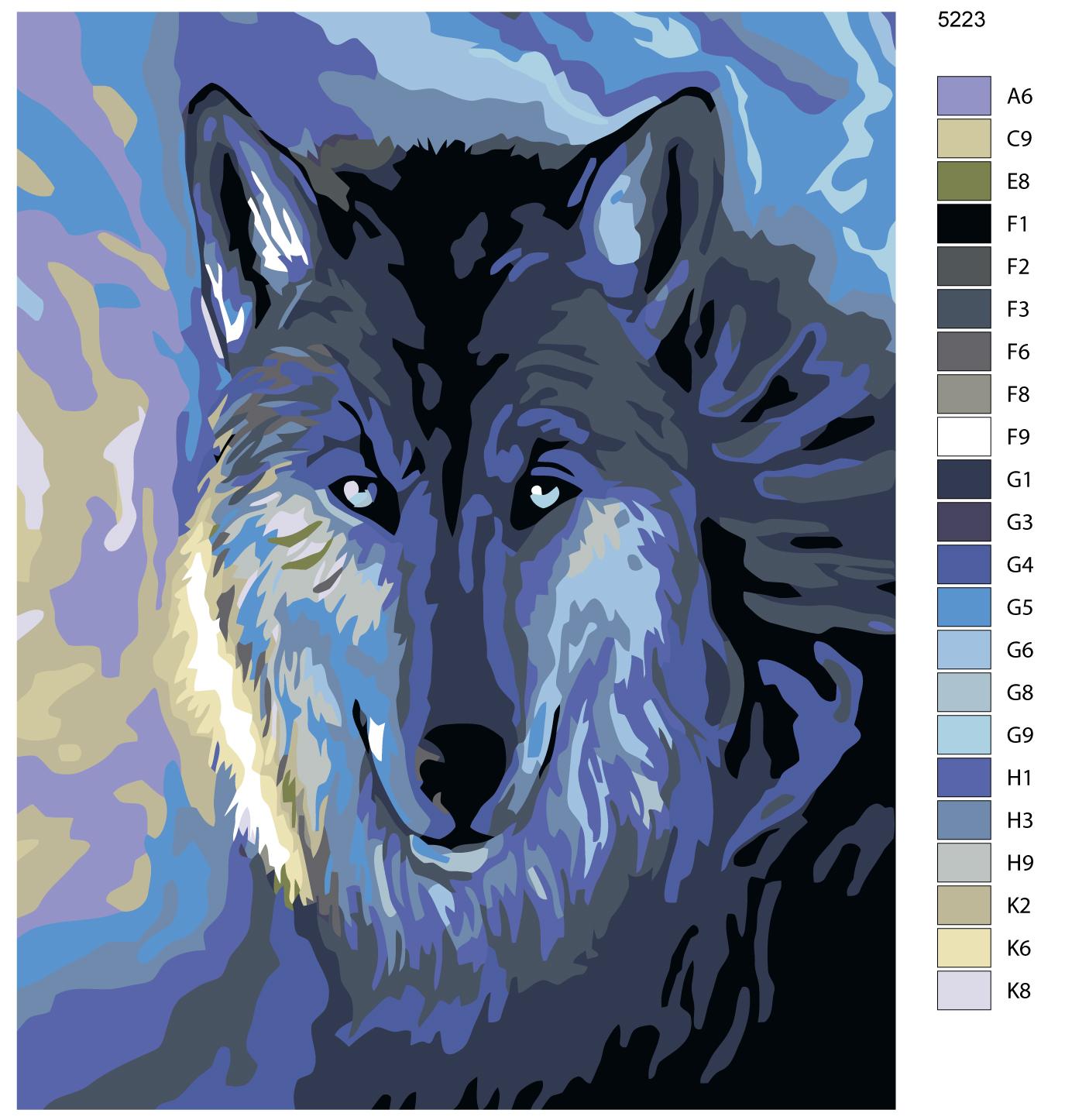 

Картина по номерам, 40 x 50, Z-5223, Z-5223