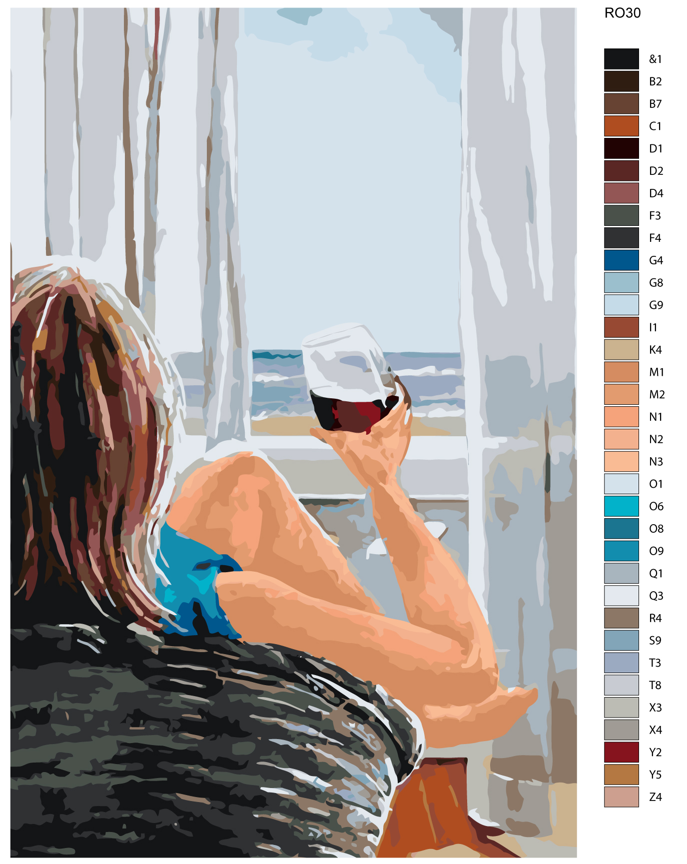 

Картина по номерам, 40 x 60, RO30, RO30