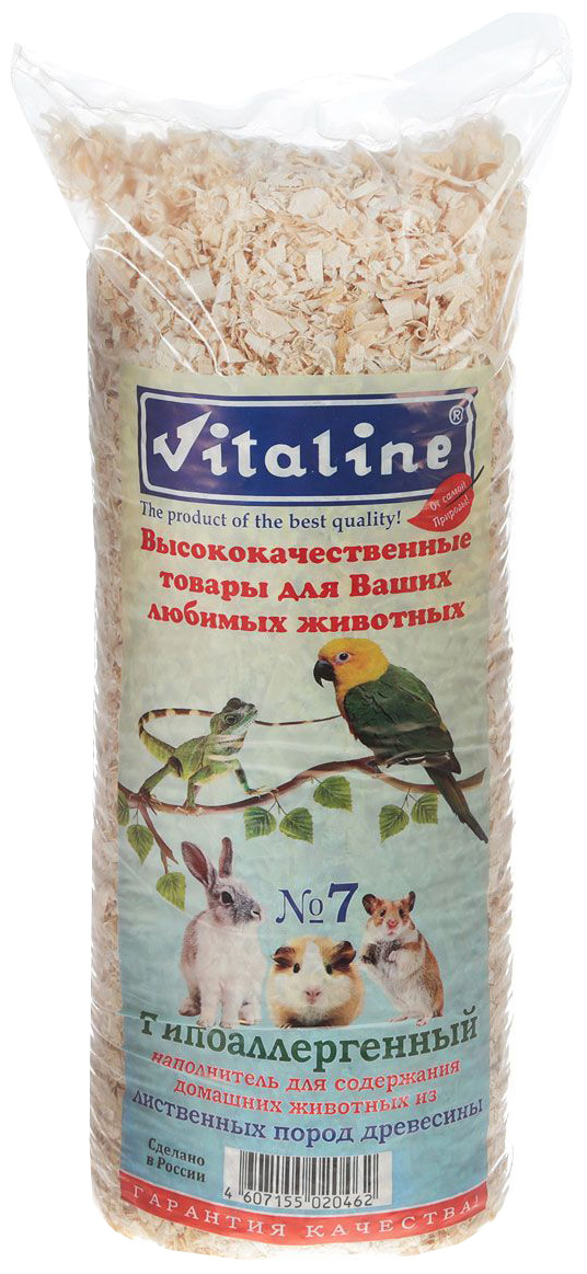 Наполнитель для грызунов Vitaline Гипоаллергенный, впитывающий, 600 гр