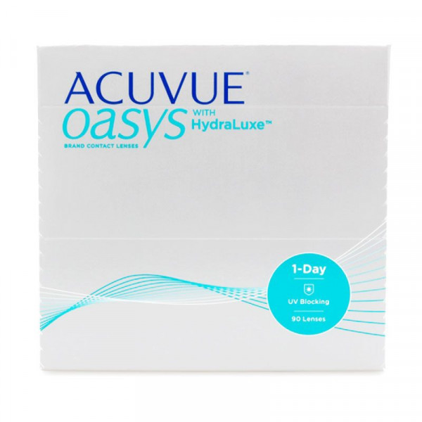 фото Контактные линзы acuvue oasys 1-day with hydraluxe 90 линз r 8,5 -2,25