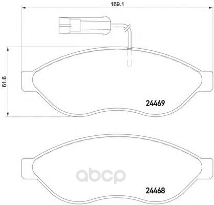 

Колодки тормозные дисковые, комплект Hella 8DB355020-651