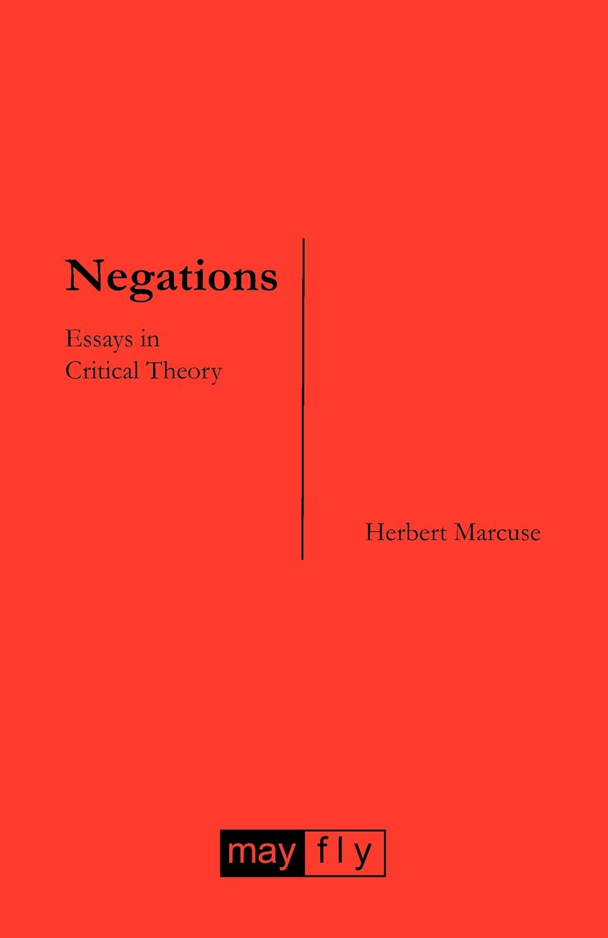 

Negations, Essays In Critical Theory