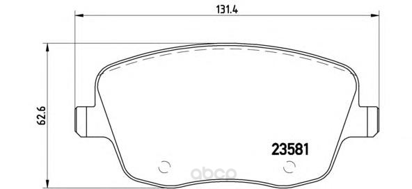 

Тормозные колодки brembo дисковые P85057