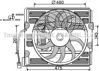 фото Вентилятор радиатора bmw e38 725tds, 735i, 740i, 98-11, z8, e52 00-03 ava bw7526