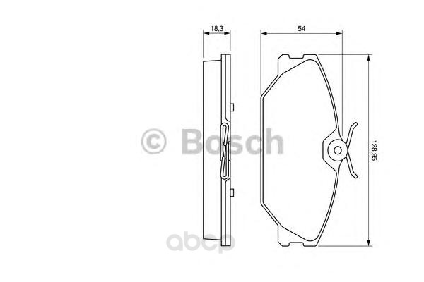 

Тормозные колодки Bosch передние дисковые 986424533