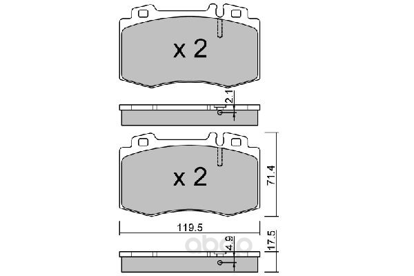 фото Колодки тормозные mercedes aisin bpmb-1006