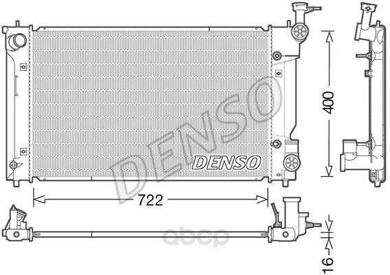 

Радиатор охлаждения двигателя DENSO DRM50098