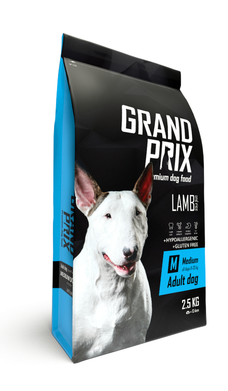 фото Сухой корм для собак grand prix medium adult lamb, ягненок, 2.5кг