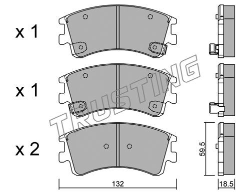

Тормозные колодки TRUSTING дисковые 4920