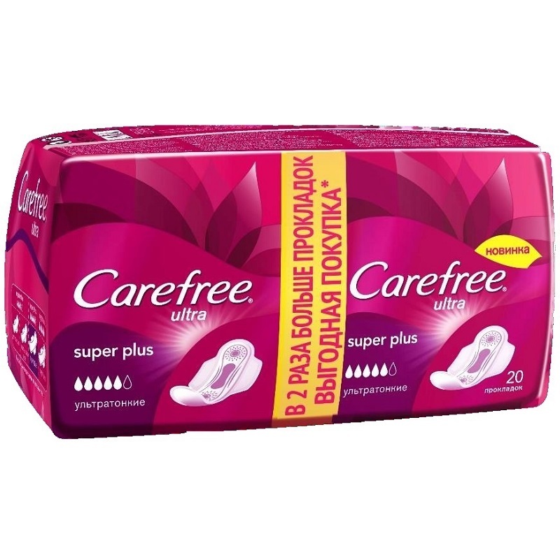 

Прокладки Carefree "Ultra Super Plus"