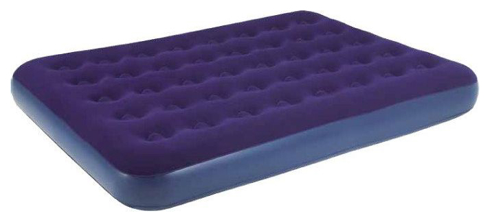 Надувная кровать Relax Flocked air bed double 20256 191x137x22 см, синий, винил; флок  - Купить