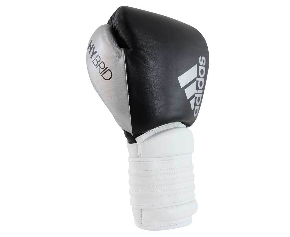 Боксерские перчатки Adidas Hybrid 300 черно бело