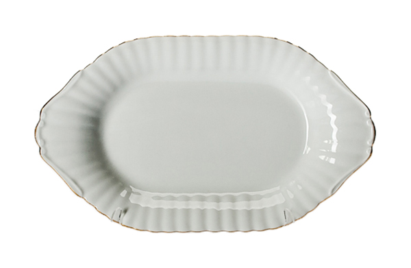 

Блюдо Porcelaine Czech Gold Hands IW B164 Oval24 Белый