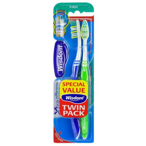 Купить Набор зубных щеток Wisdom Xtra Clean FirmTwinpack 2 шт