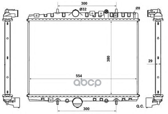 

Радиатор системы охлаждения NRF 58303