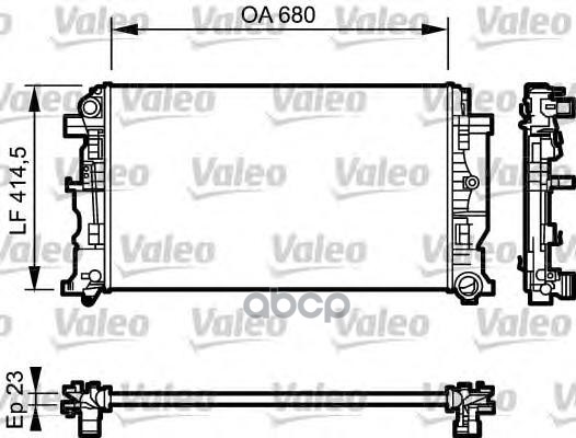 

Радиатор системы охлаждения Valeo 734927