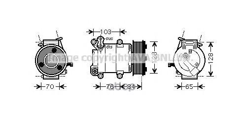 Компрессор кондиционера AVA QUALITY COOLING FDAK418