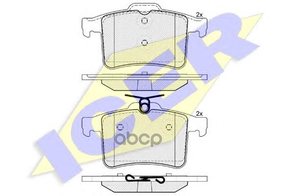 

Комплект тормозных колодок ICER 181981