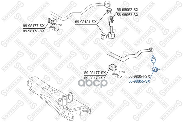 

Стойка стабилизатора Stellox 5698055SX