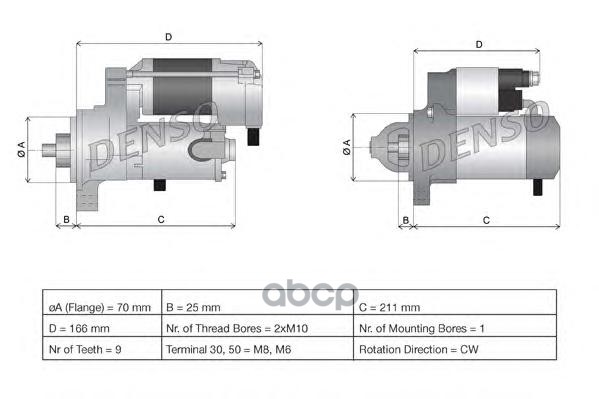

Стартер DENSO DSN944