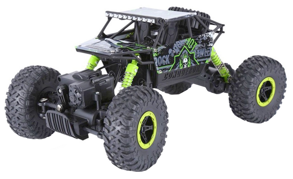 Радиоуправляемая машинка HuangBo Toys краулер Rock Through 4WD 1:18 2.4G wl toys радиоуправляемая машина wpl газ 66 грузовая rtr 2 4g