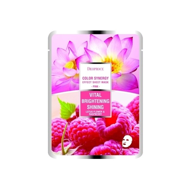 Маска для лица Deoproce Color Synergy Effect Sheet Mask Pink 20 г