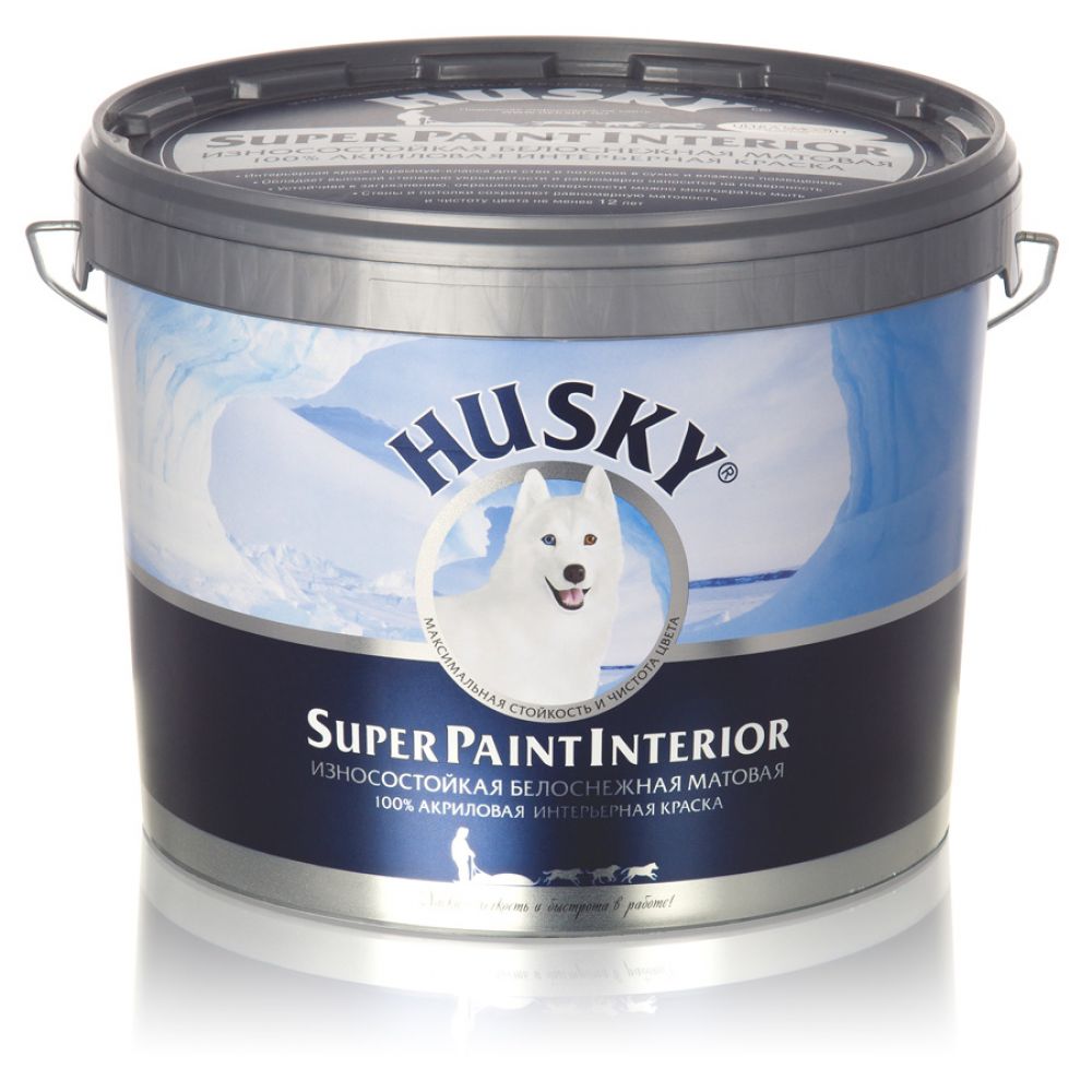 фото Краска husky super paint interior, база a, 0,9 л