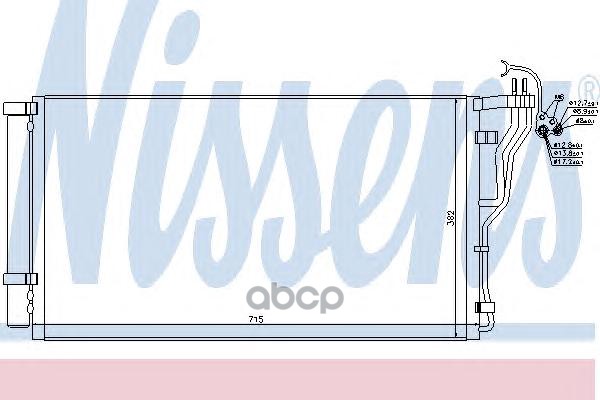   СберМегаМаркет Радиатор кондиционера Nissens 940347