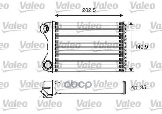 Радиатор отопителя Valeo 812211