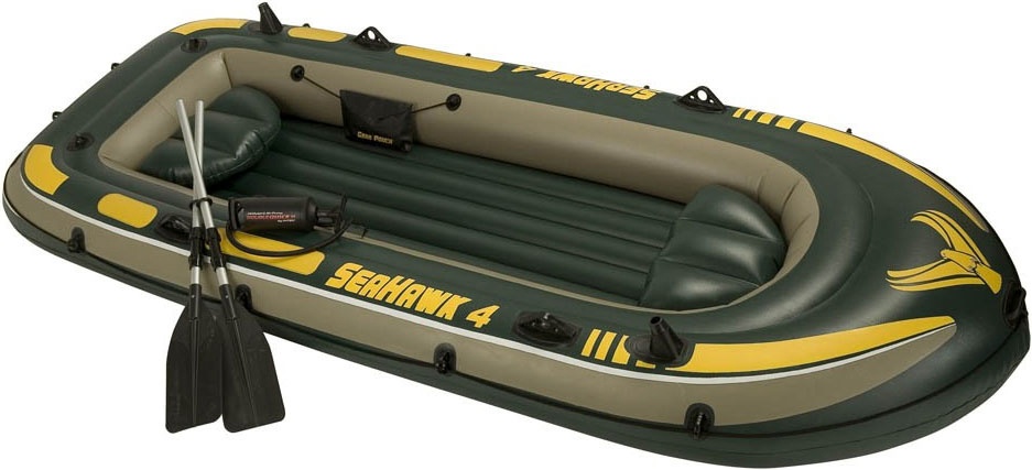 фото Лодка intex seahawk 4 set 3,51 x 1,45 м green