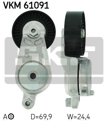 

Натяжной ролик SKF VKM 61091